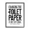 Stupell Industries Changing Toilet Paper Not Optional Funny Bathroom Phrase Framed Wall Art